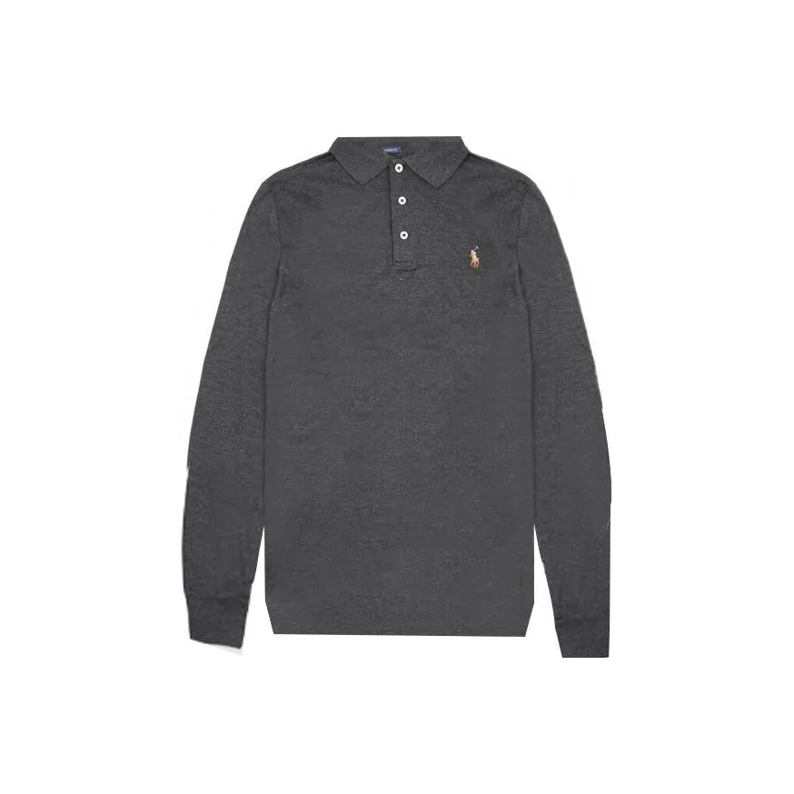 Polo Ralph Lauren FW22 Поло Мужское Черное Серое