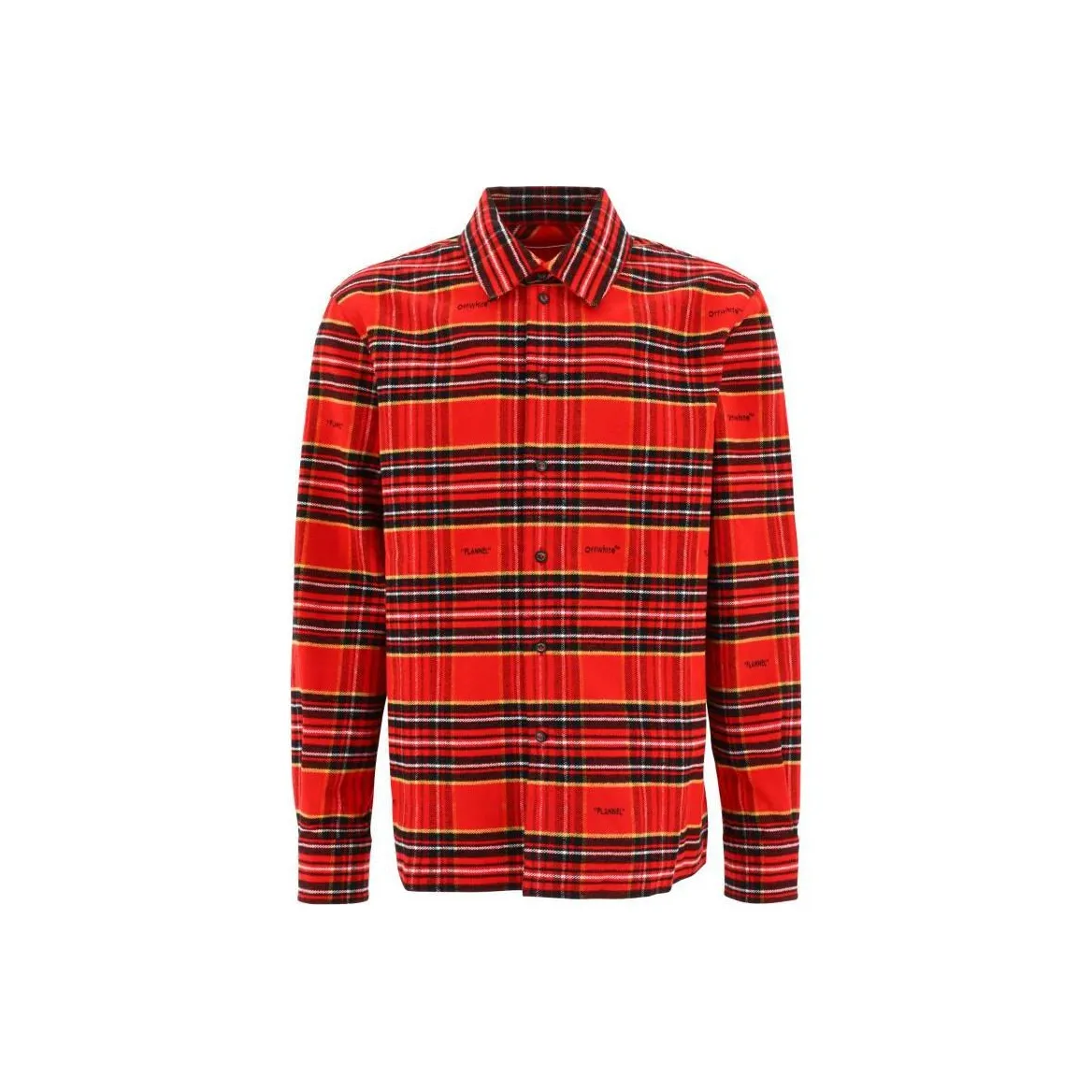 Off Белый FW22 Красный Мужские Рубашки