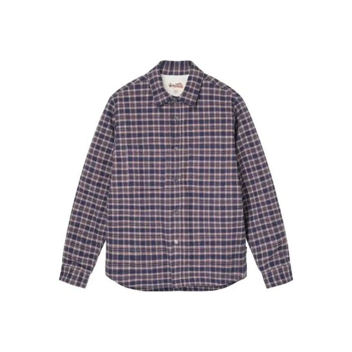 Stussy Sherpa Lined Plaid Shirt