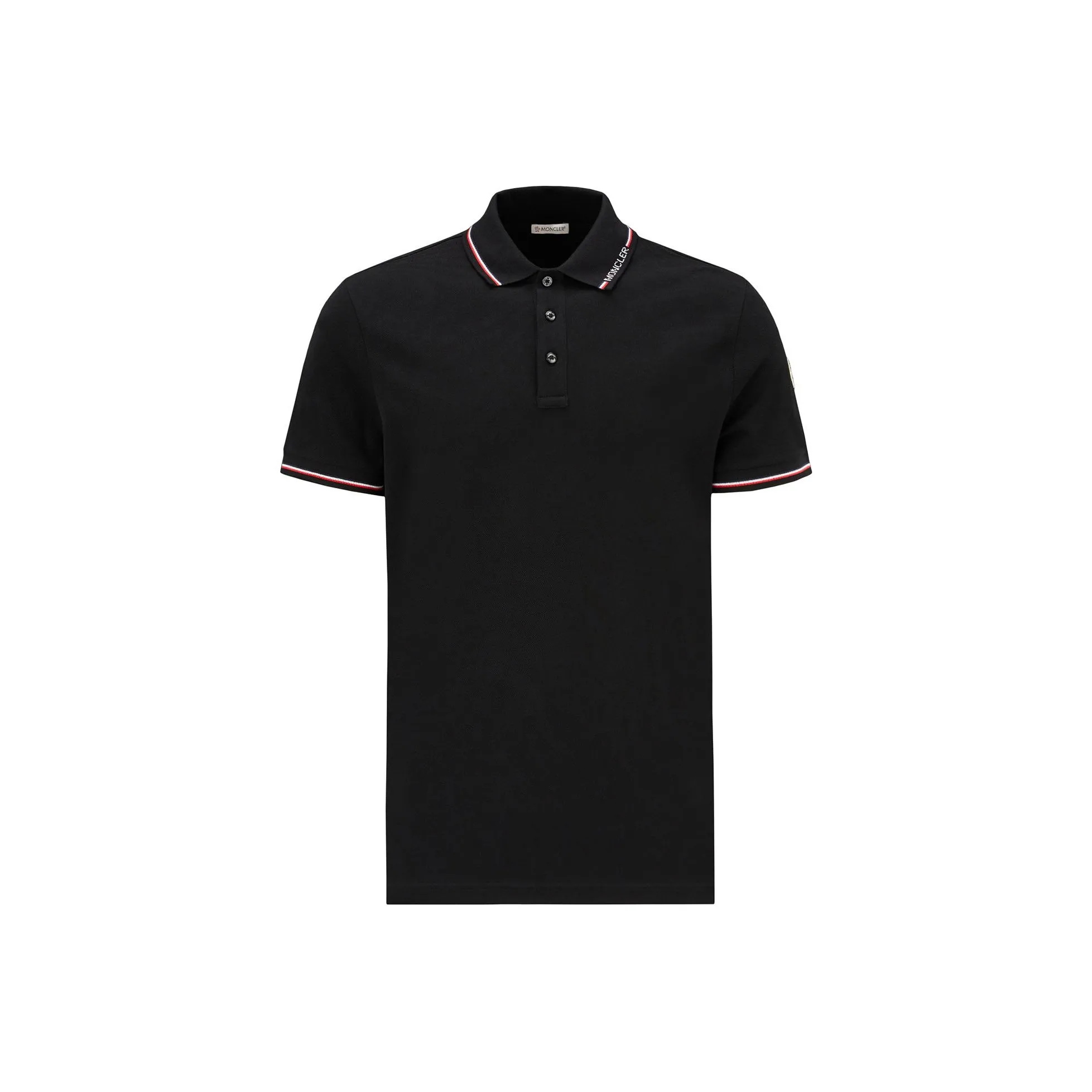 Moncler Logo Stripe tipping Polo Shirt