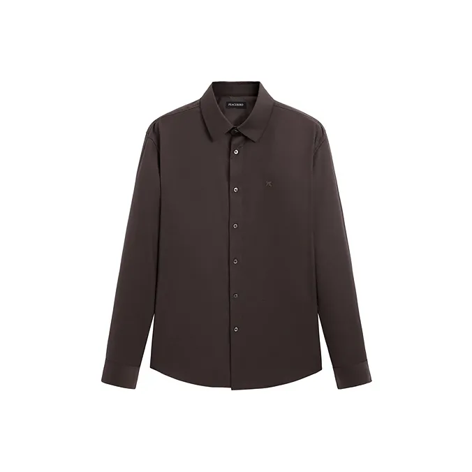 PEACEBIRD MEN Рубашка Мужская Коричневая