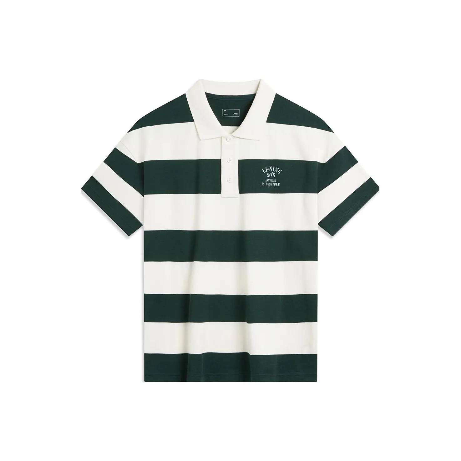 LINING Weekend Youth Поло Унисекс Винтаж Зеленый