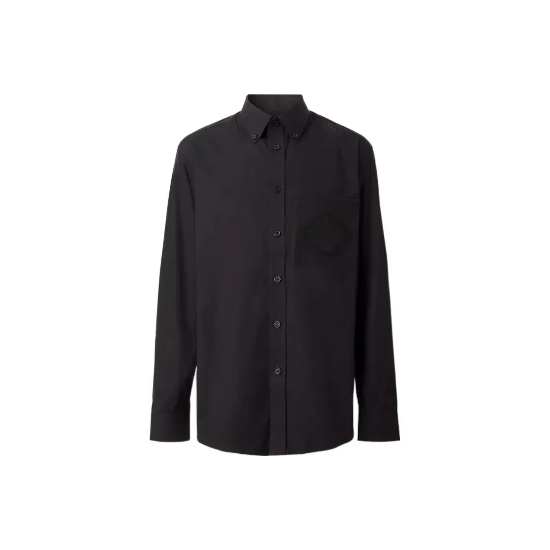 Burberry Logo Embroidered Long Sleeved Shirt