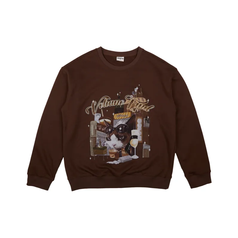 BOPV Коричневый Унисекс Свитшоты