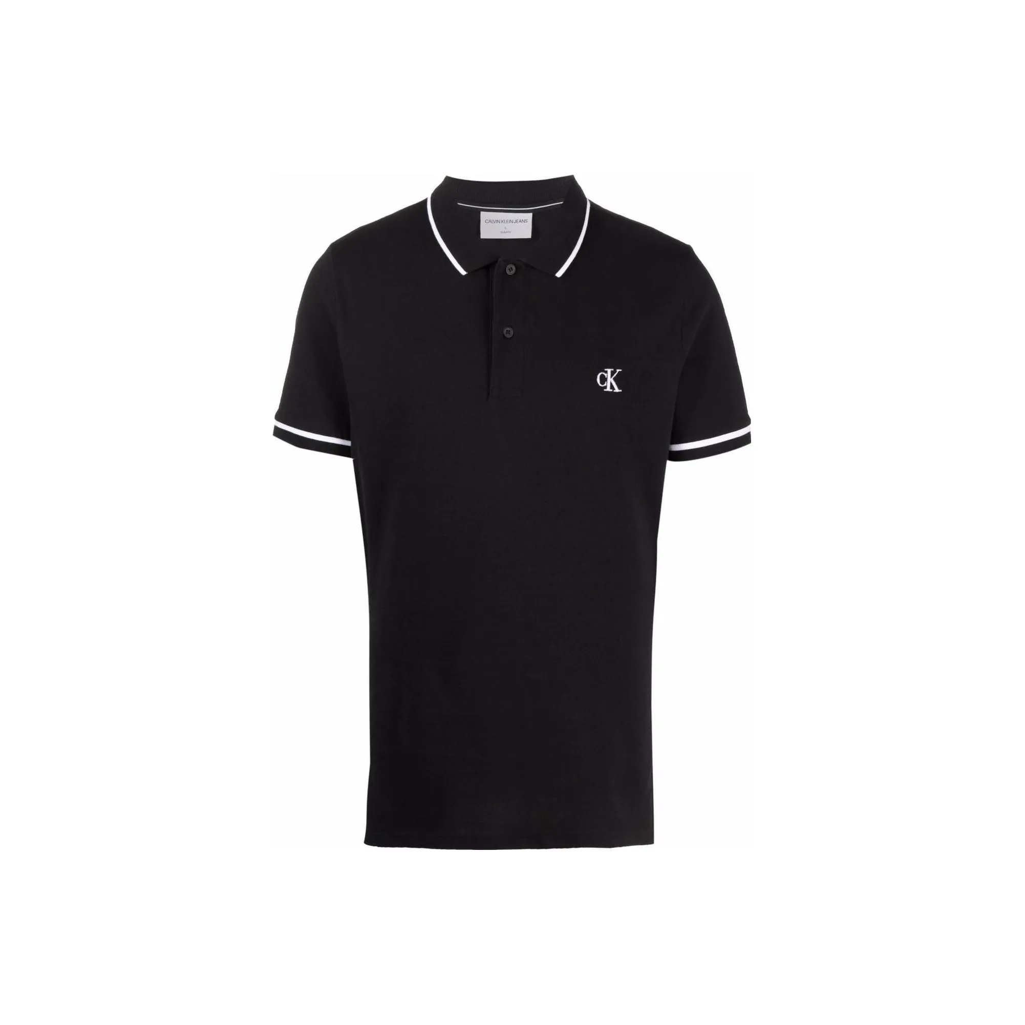 CALVIN KLEIN Polo Shirt Men's Black