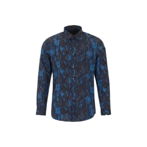 BRAUN BUFFEL Blue Мужские Рубашки