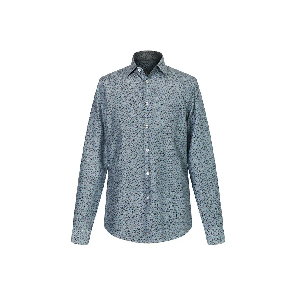 Corneliani Мужские Синие Рубашки