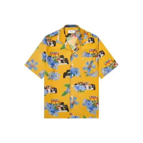 Rhude Желтые Мужские Рубашки