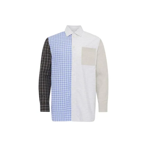 JW Anderson Синие Мужские Рубашки