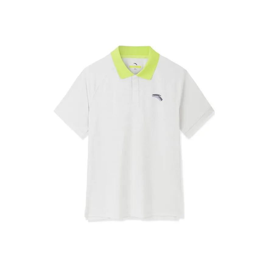 ANTA X Robert Geller Designer Co-branded Collection Polo Shirts Men Gray