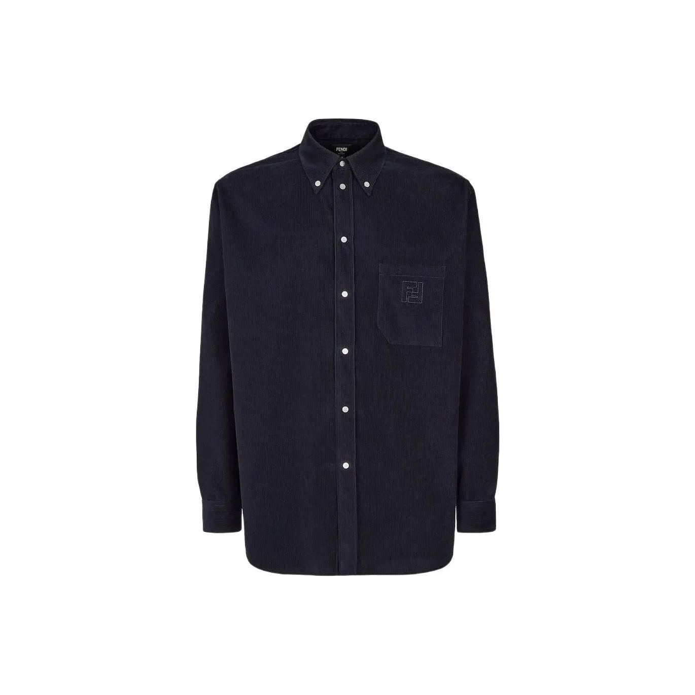 FENDI Ff Embroidered Corduroy Shirt