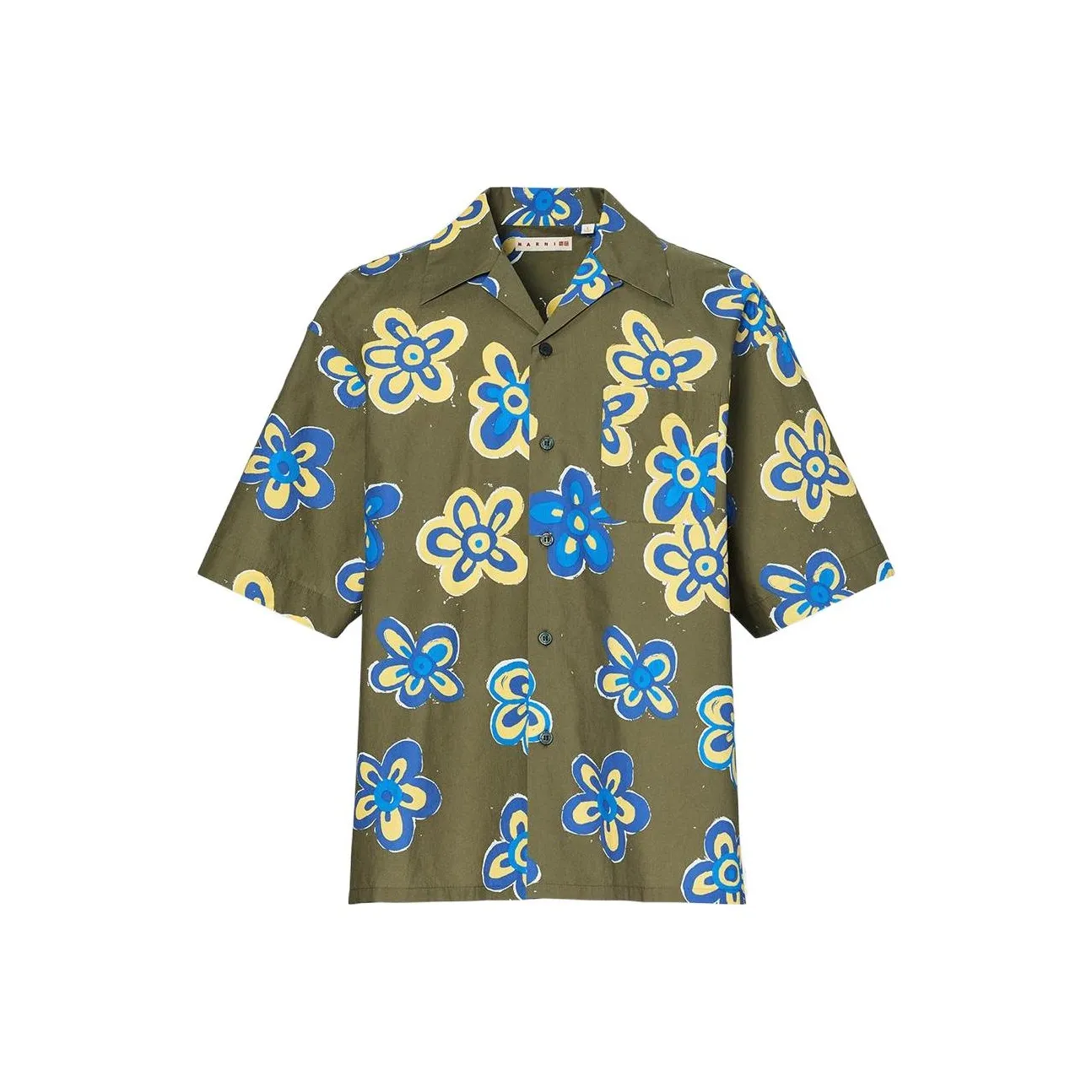 UNIQLO x MARNI SS22 Рубашка Мужская Темно-оливковая