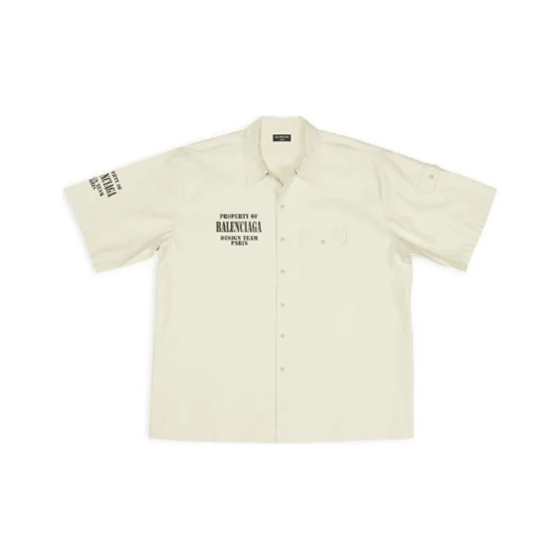 Balenciaga Property FW22 Shirt Men's Ecru