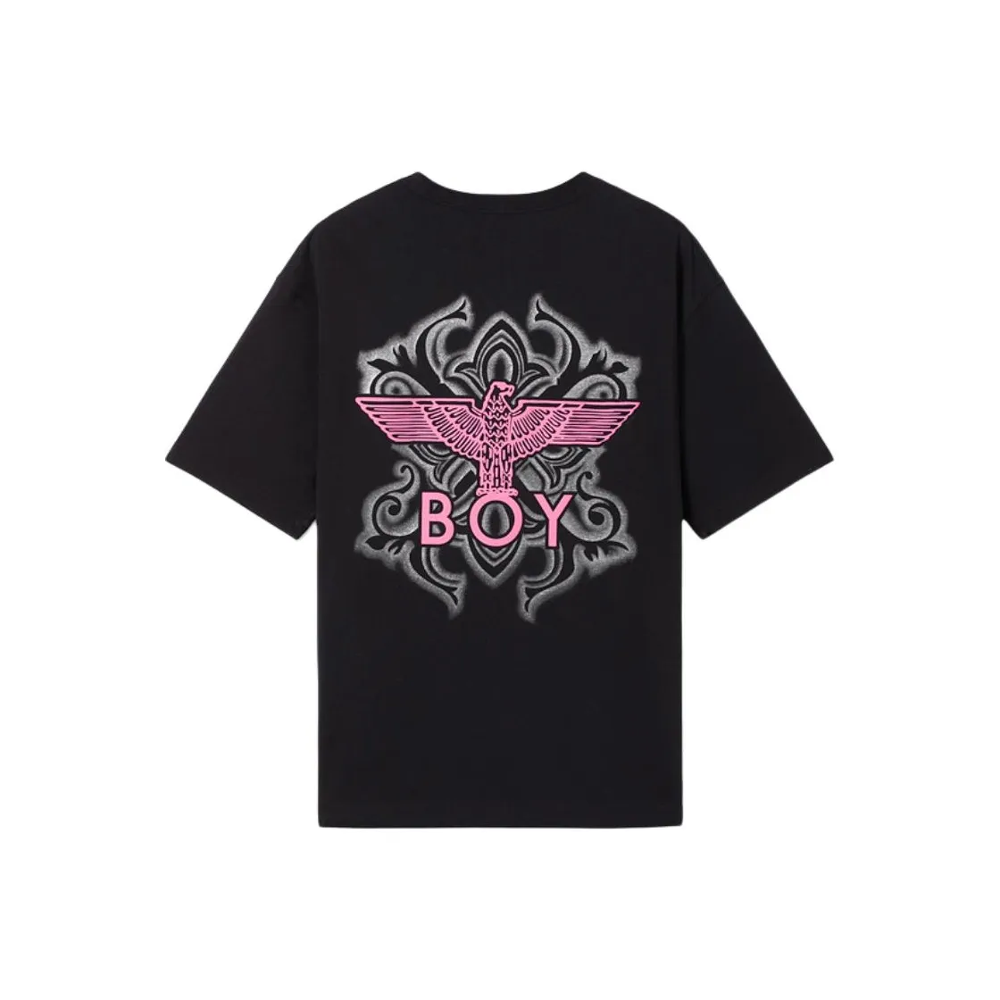 Boy London T Shirt Unisex Black With Pink Print
