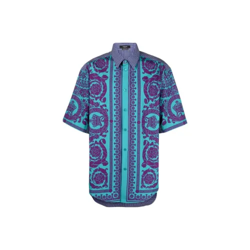 VERSACE Фиолетовые Мужские Рубашки