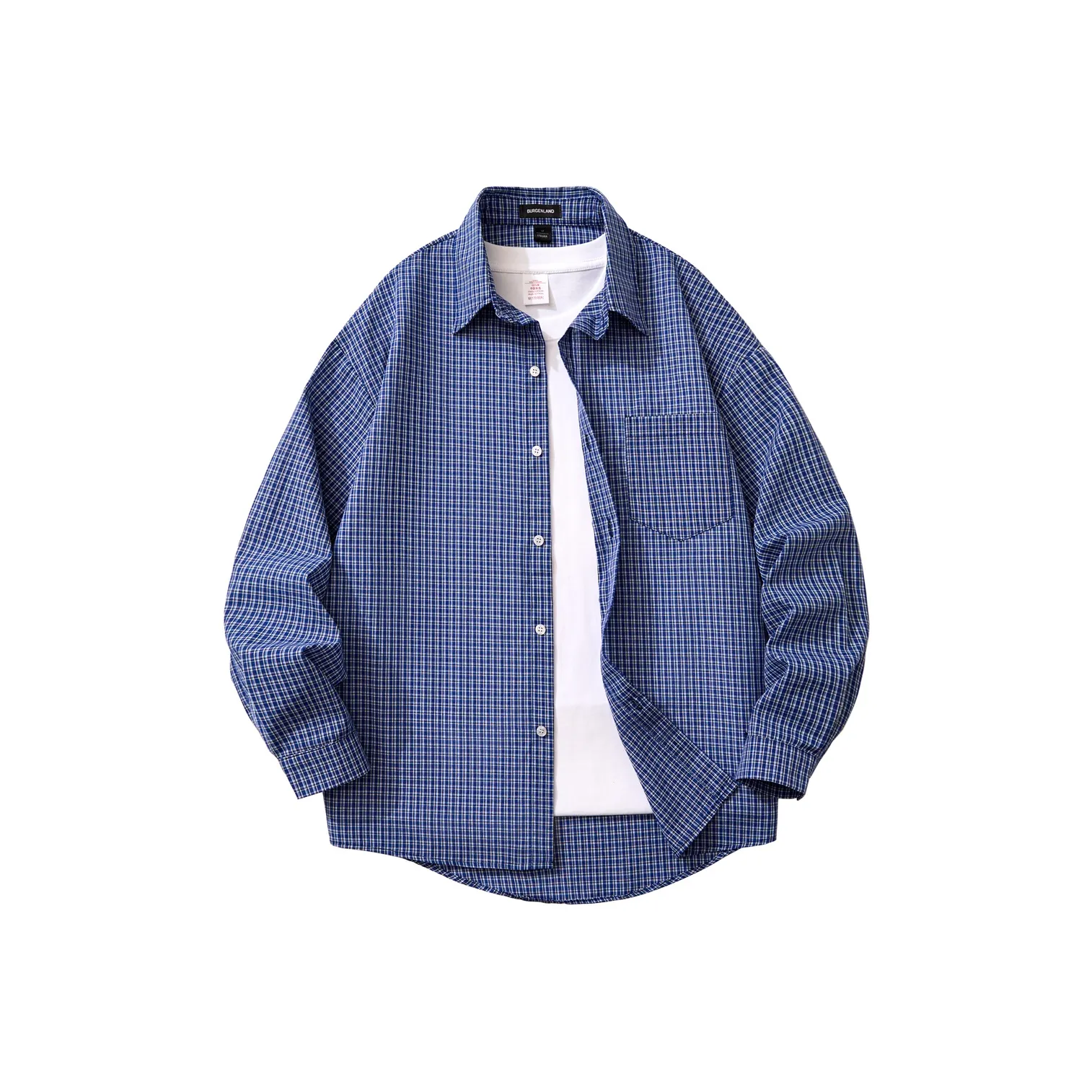 BURGENLAND Синие Унисекс Рубашки