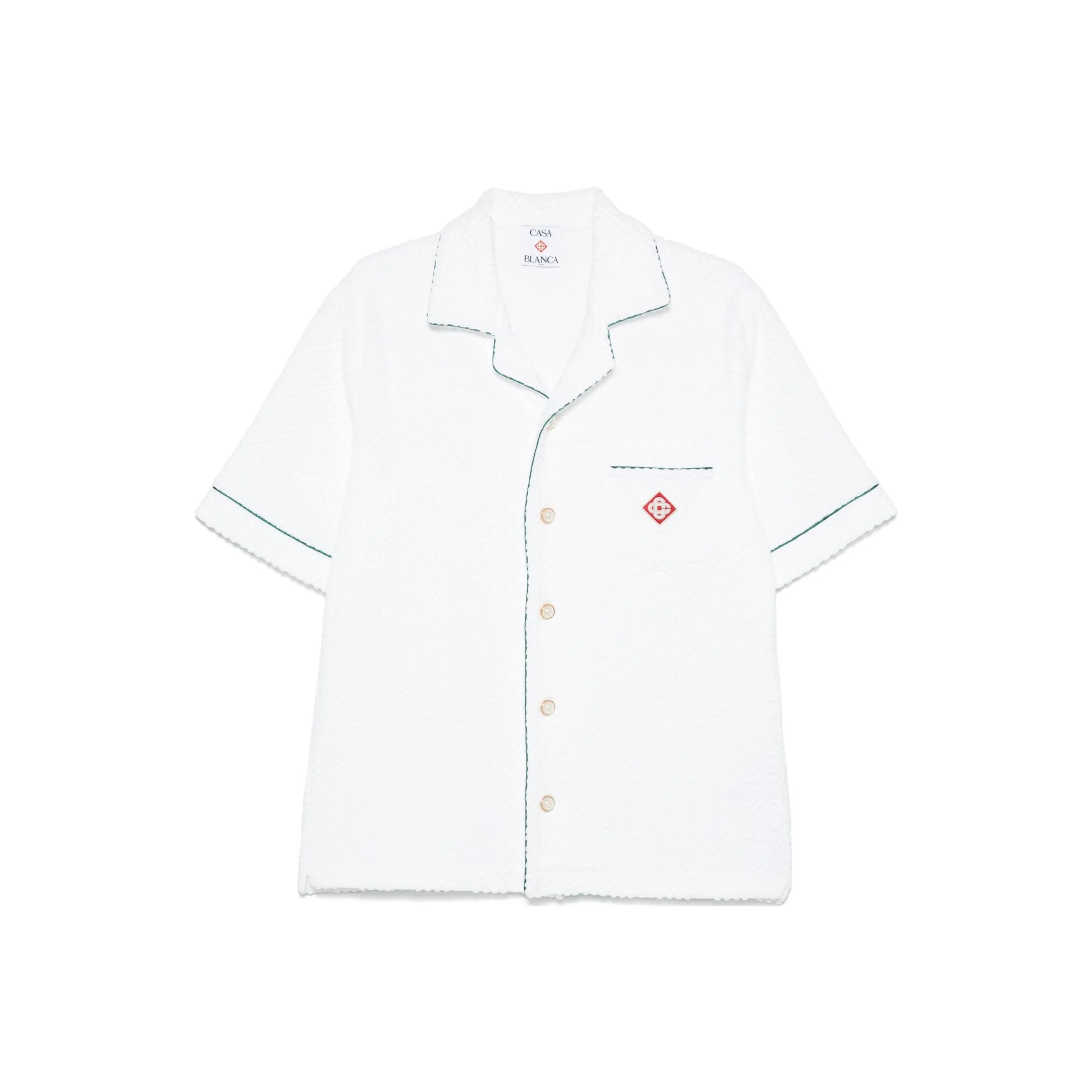 CASABLANCA Monogram embossed Towelling Shirt