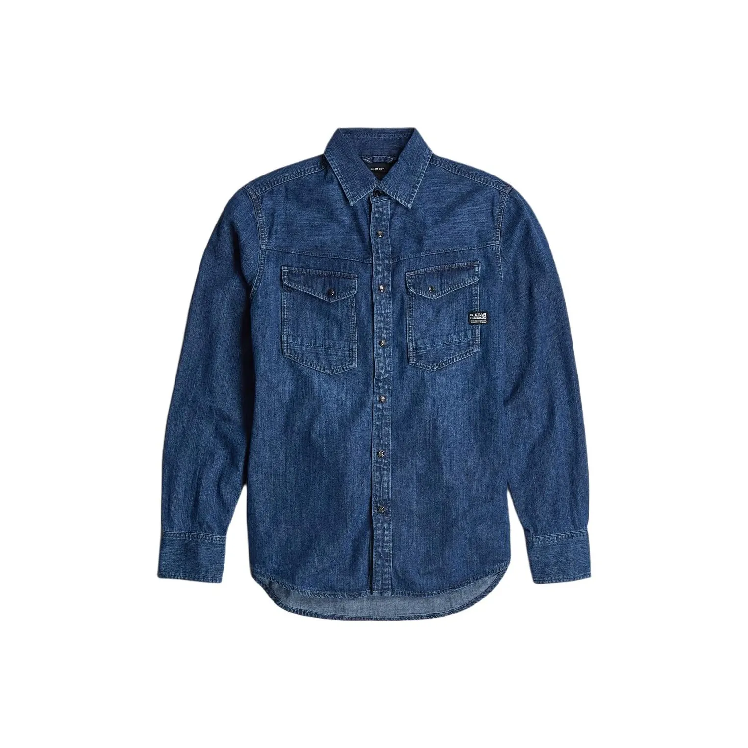 STAR RAW Рубашка Мужская Темно-синяя