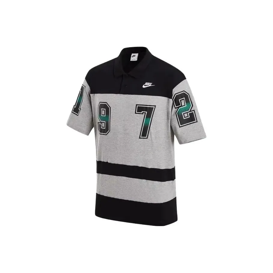 Nike Polo Shirts Men's Black Gray Color