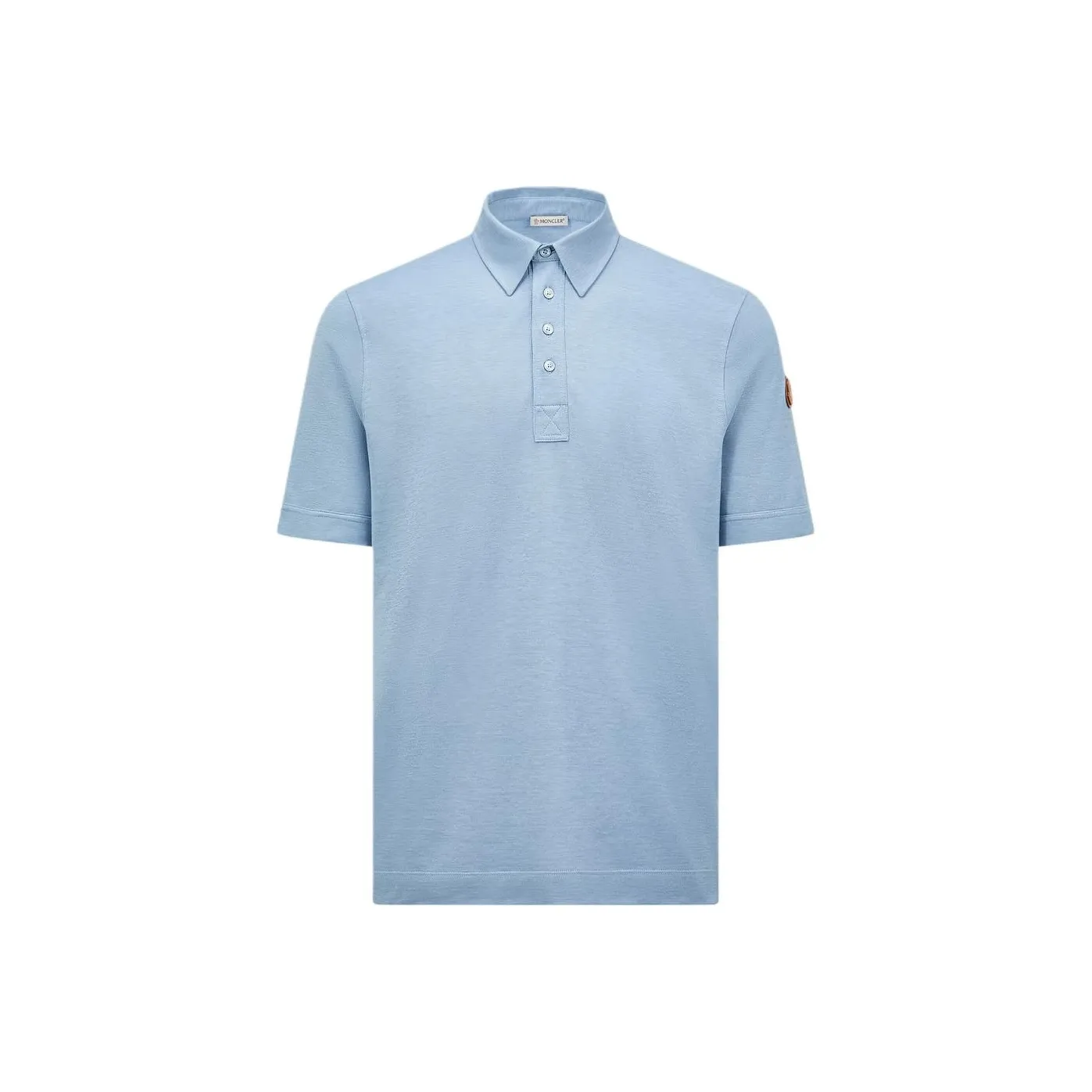 Moncler Double Leather logo Polo Shirt
