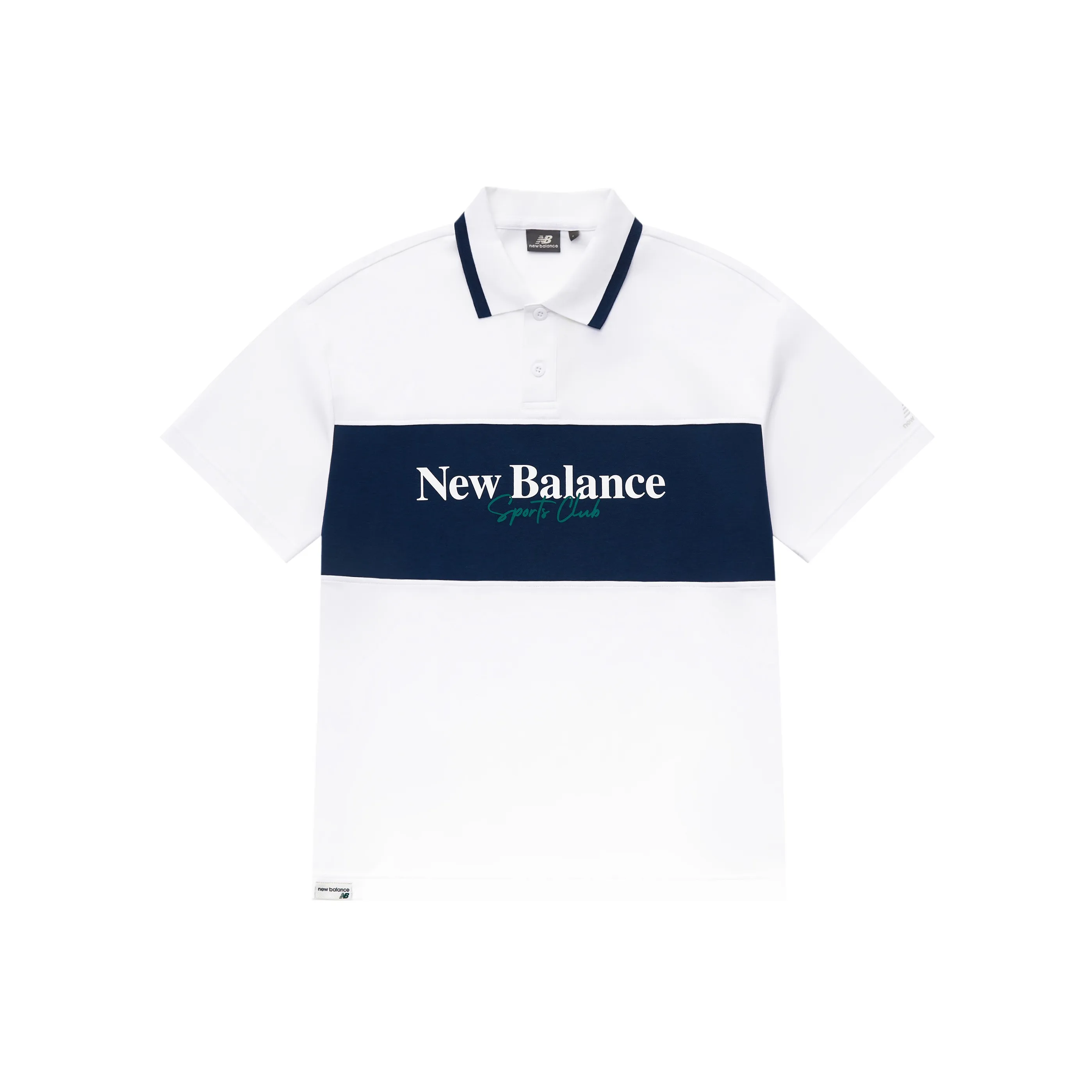 New Balance Белая Мужская Поло