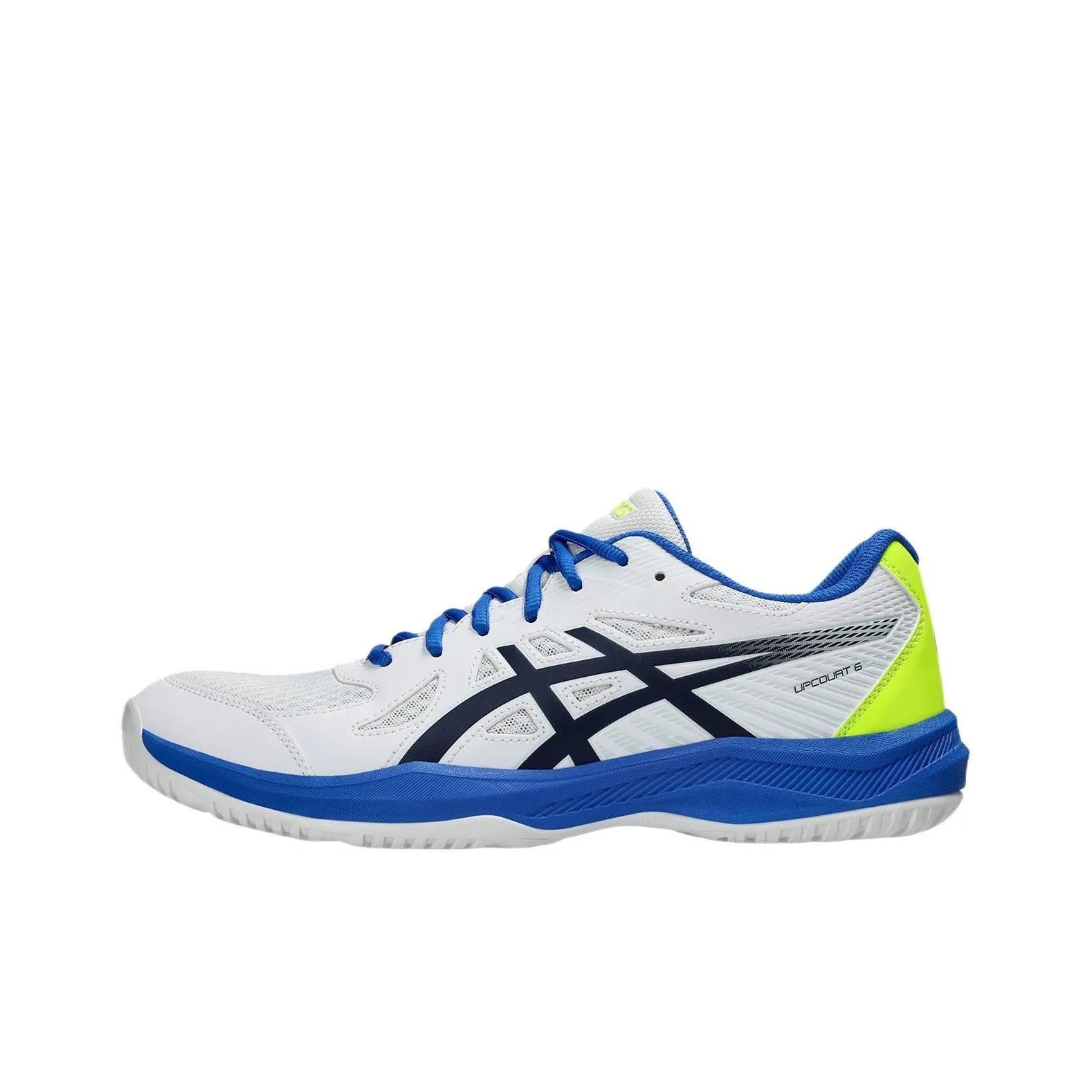 ASICS Гель UPCOURT 6 Противоскользящий Низкий Топ Бадминтон Обувь Мужская Белый Синий