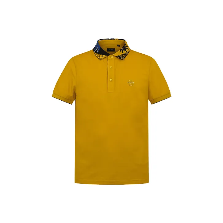 RARE Короткий рукав Polo Мужской Имбирно-желтый