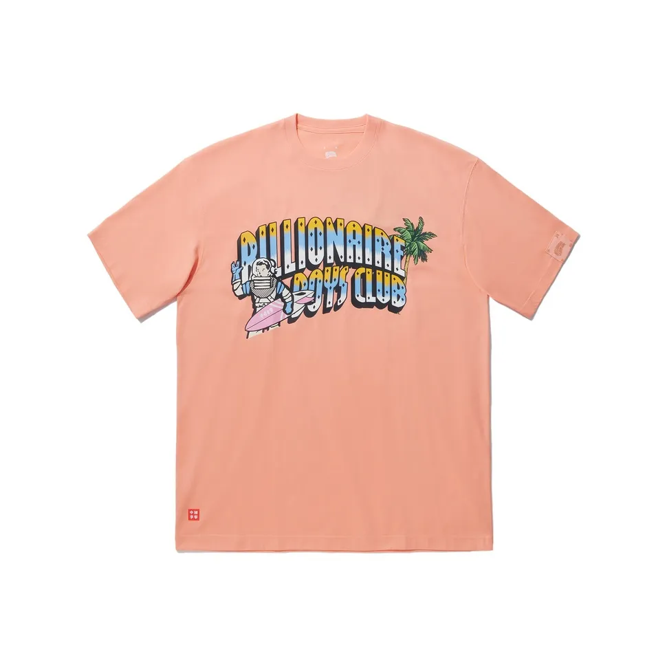 LiNing x BILLIONAIRE BOYS CLUB T Shirt Men's Peach Pink Orange