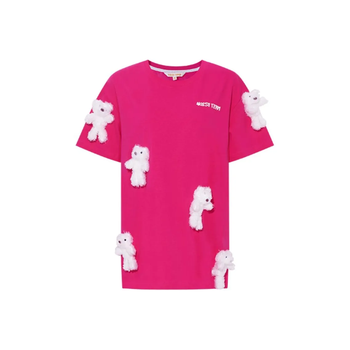 NOISY TEDDY T-Shirt Унисекс Розовый Красный