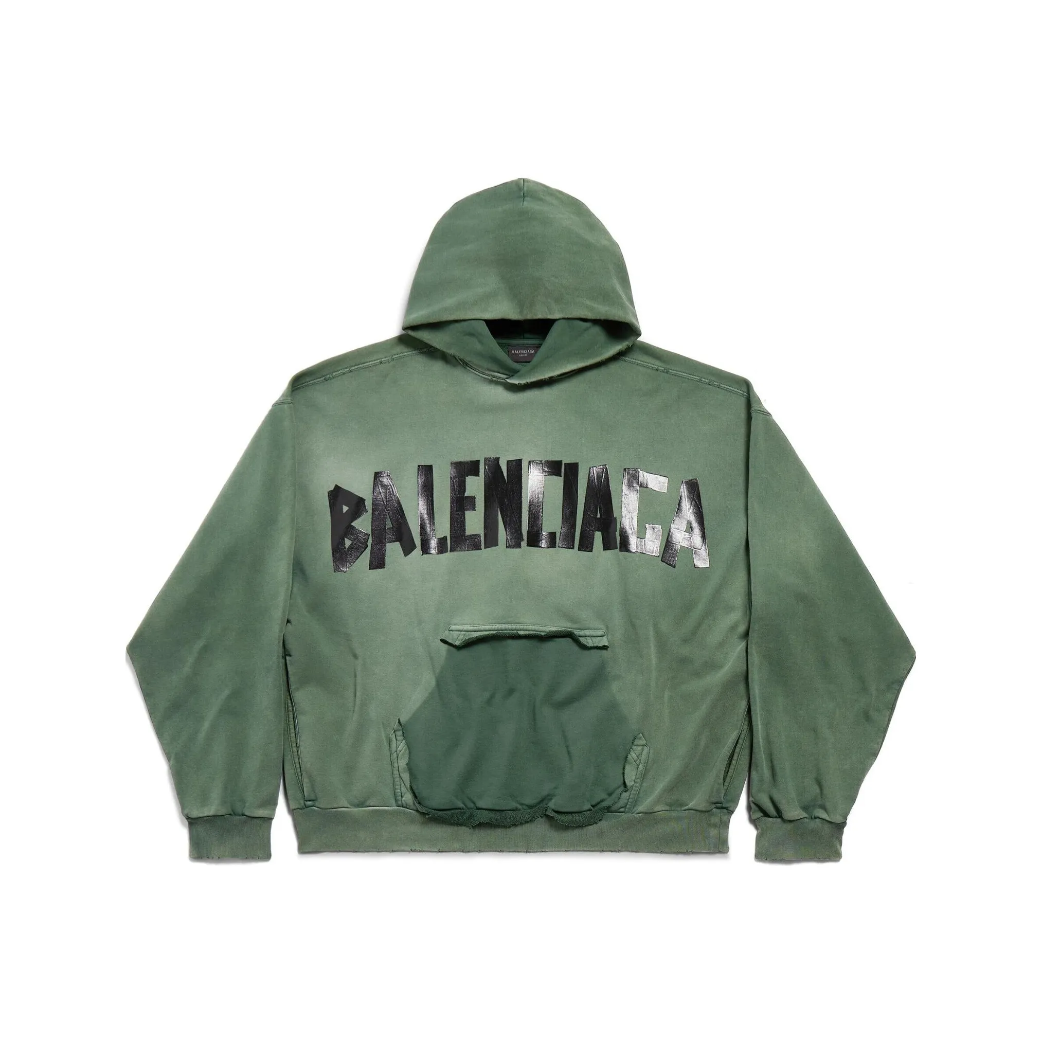 Balenciaga Tape Type Logo Large Fit Hoodie
