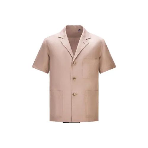 LARDINI Грязно-розовый Мужские Рубашки