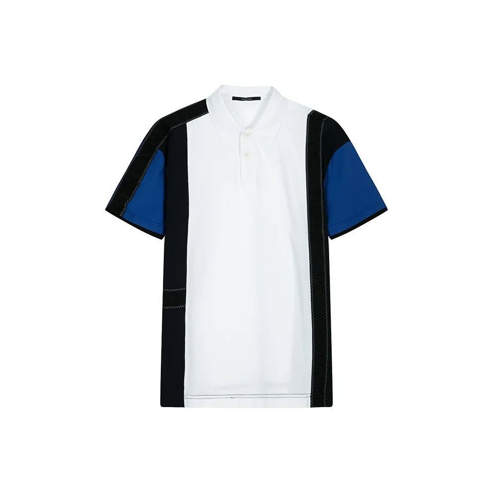 DAVID NAMAN Черно-белая мужская поло рубашка