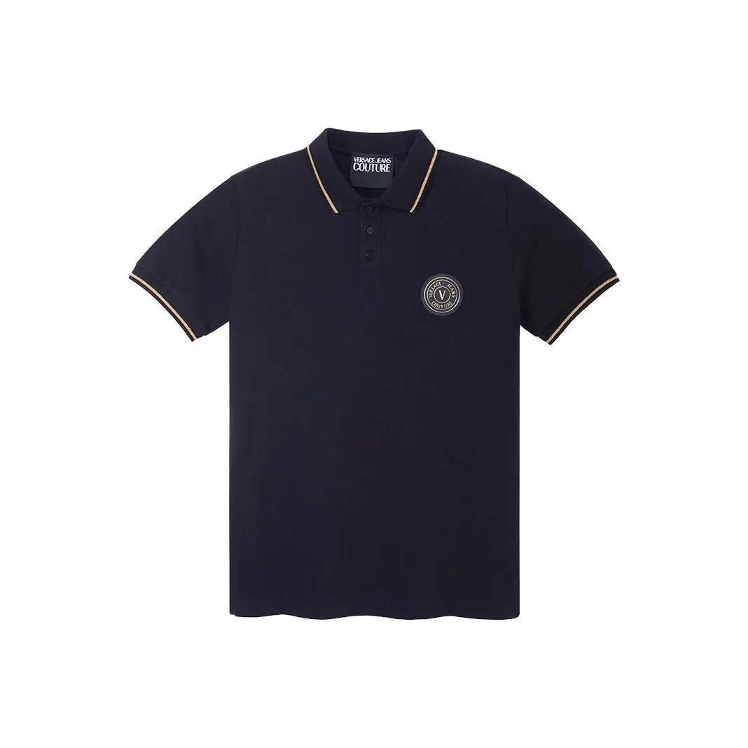 VERSACE JEANS COUTURE Мужская черная поло