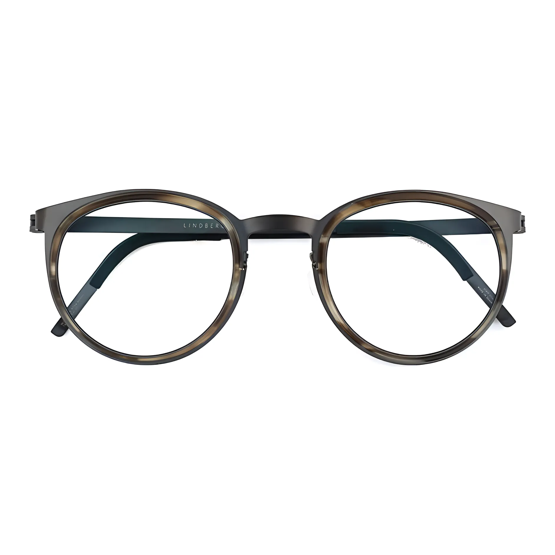 LINDBERG Titanium Round Eyeglass Frames Unisex Black