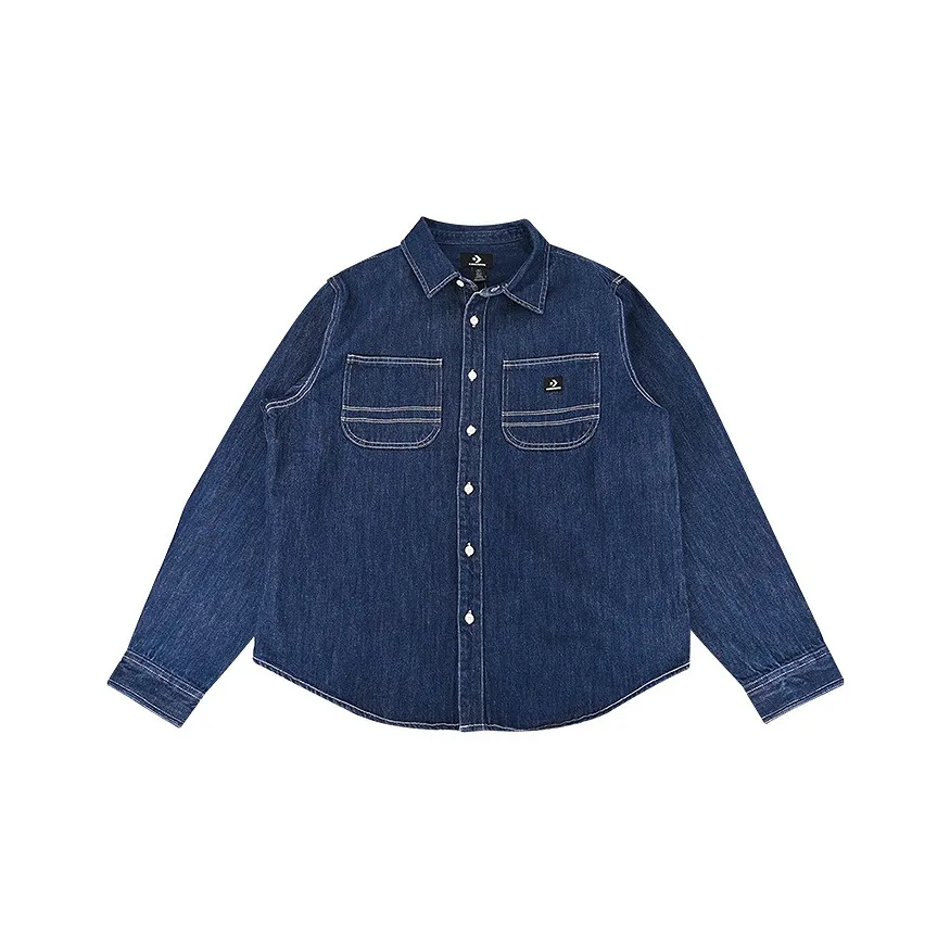 Конверс Синий A01 Мужские Рубашки