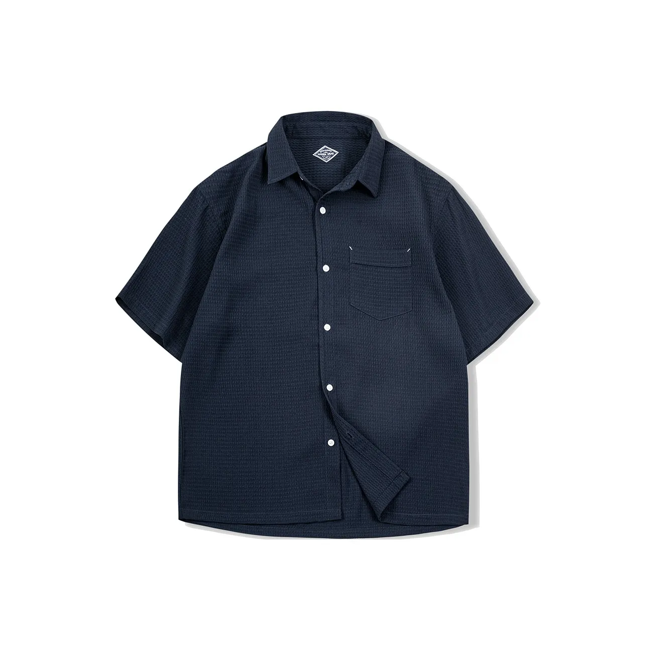 MADEN Летняя рубашка мужская темно-синий