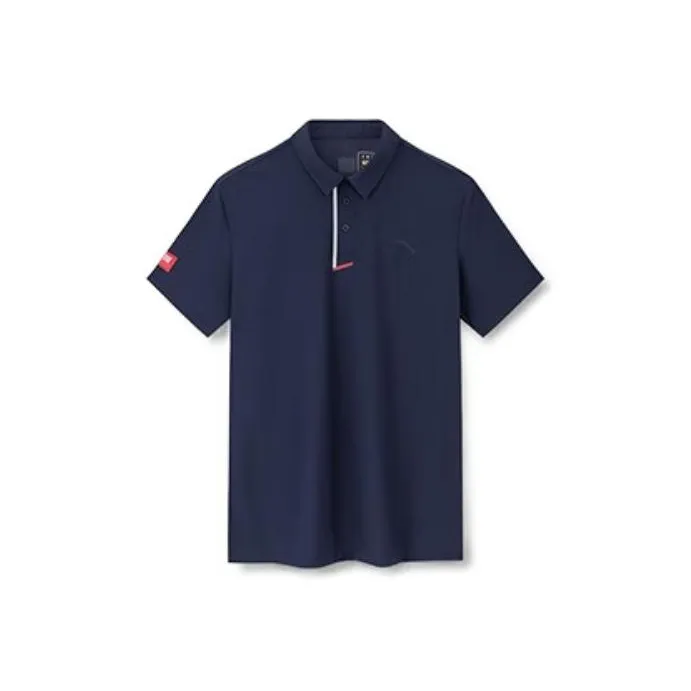 Anta Polo Shirt Men's Deep Night Blue