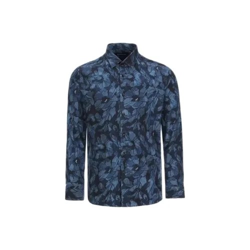 BRAUN BUFFEL Blue Мужские Рубашки