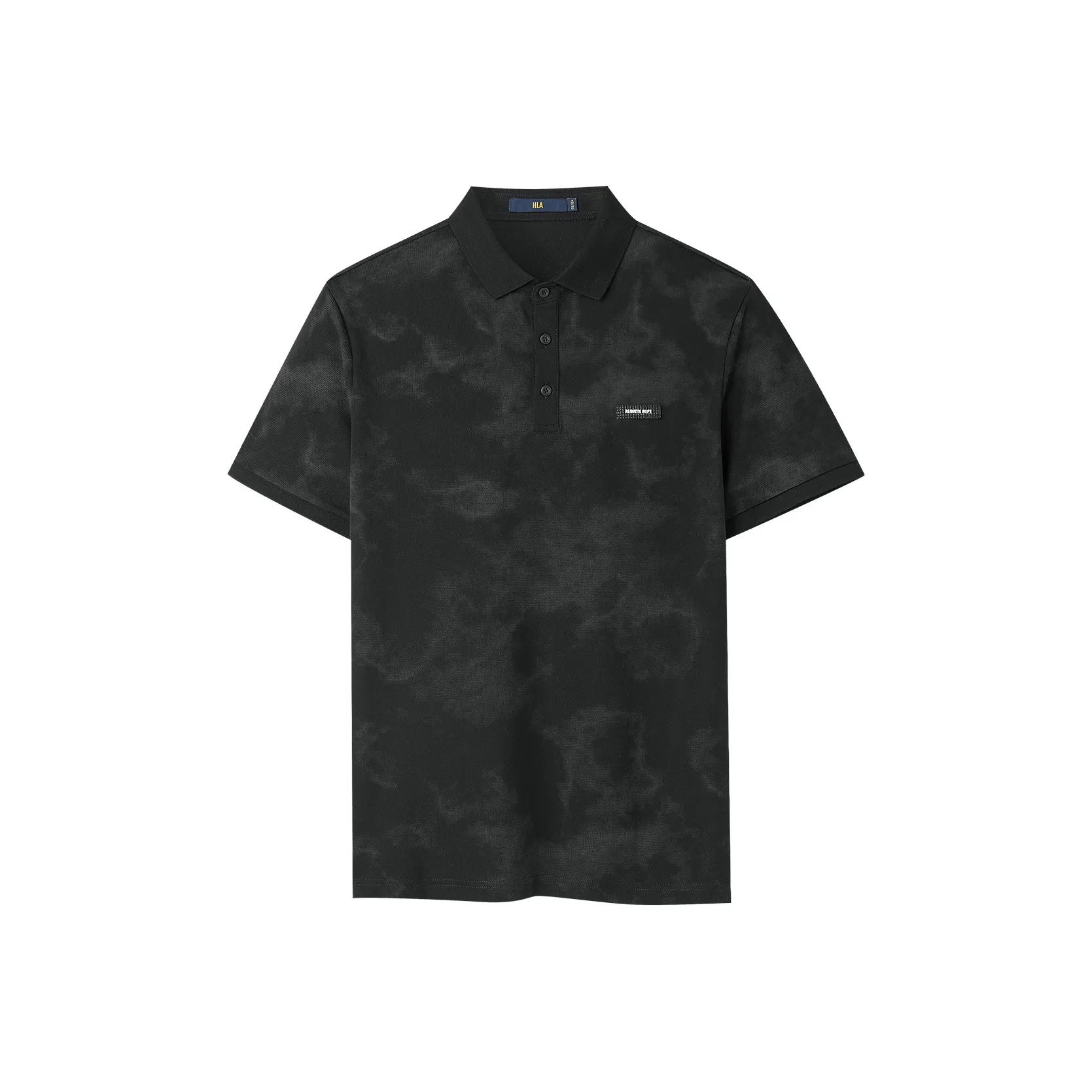 HLA Поло Мужское Черное с узором размер 32