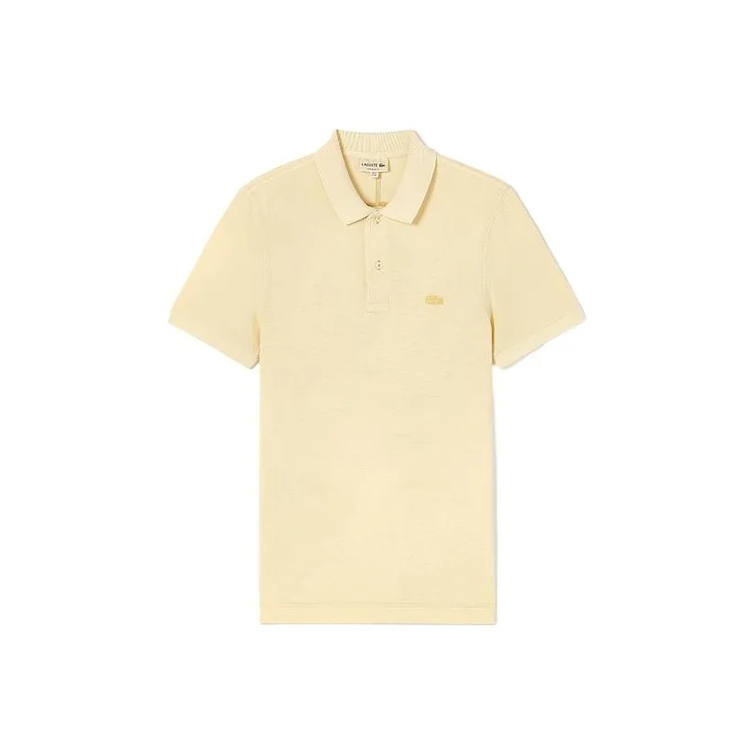 Мужская рубашка LACOSTE Collaboration Beige Yellow Polo