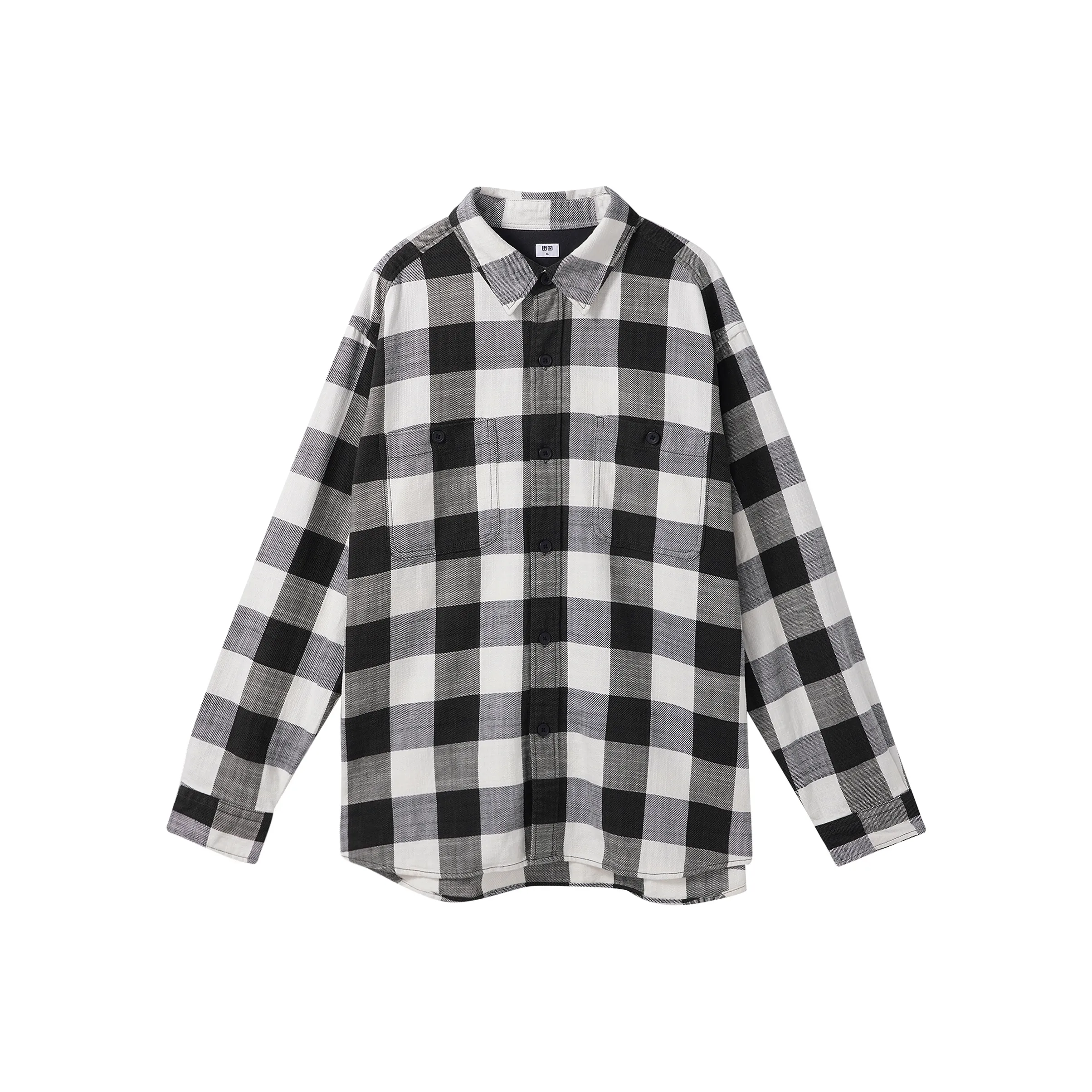 UNIQLO Сливочный Унисекс Рубашки