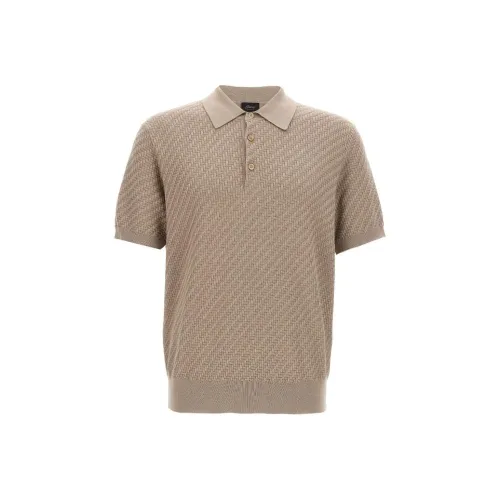 Brioni Коричневый Мужское Поло