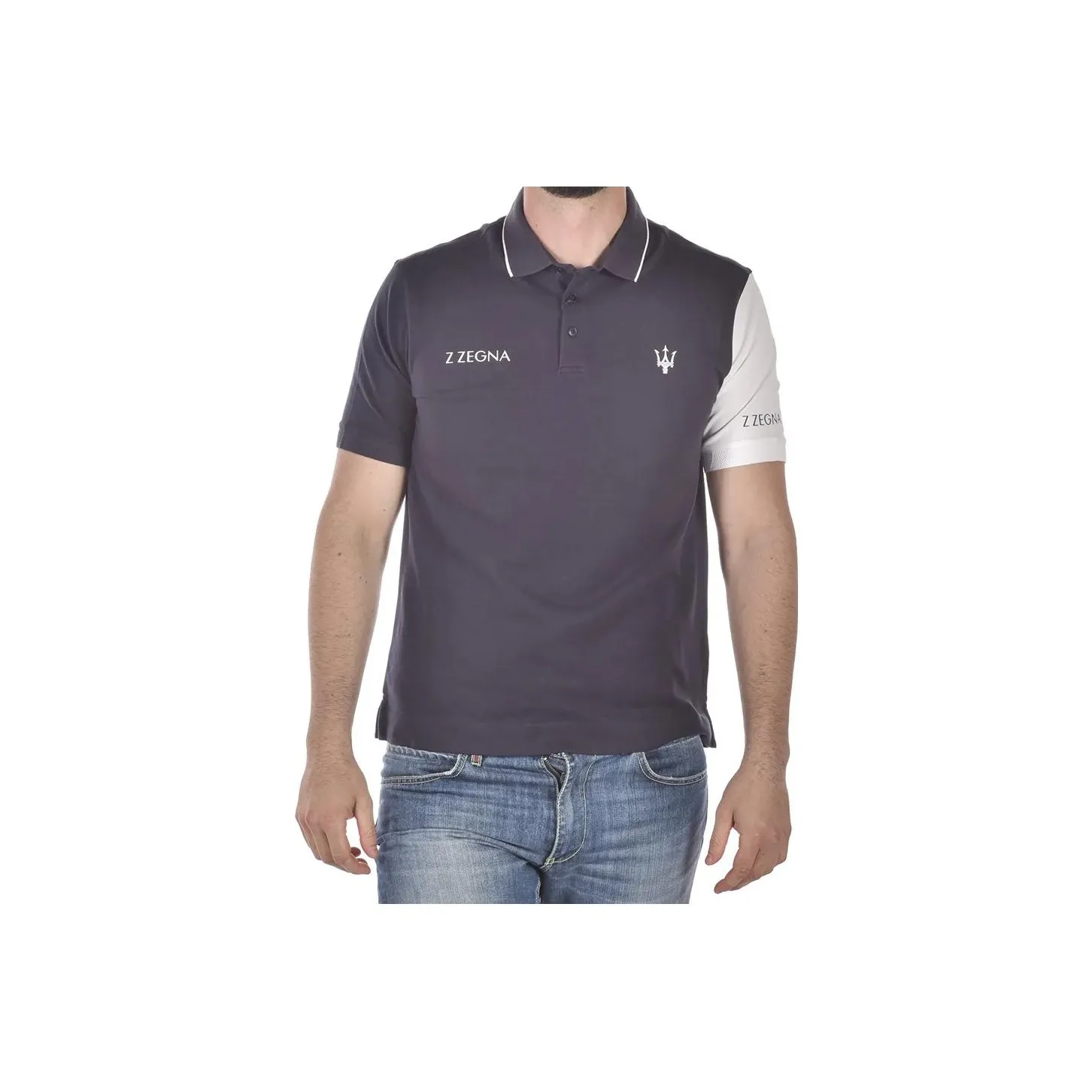 Ermenegildo Zegna Polo Shirts Men's Blue