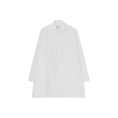 Yohji Yamamoto Белая Мужская Рубашка