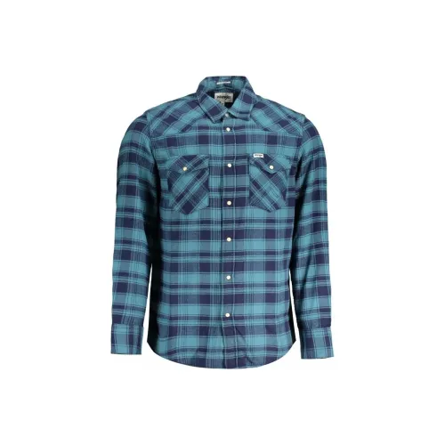 WRANGLER Синие Мужские Рубашки