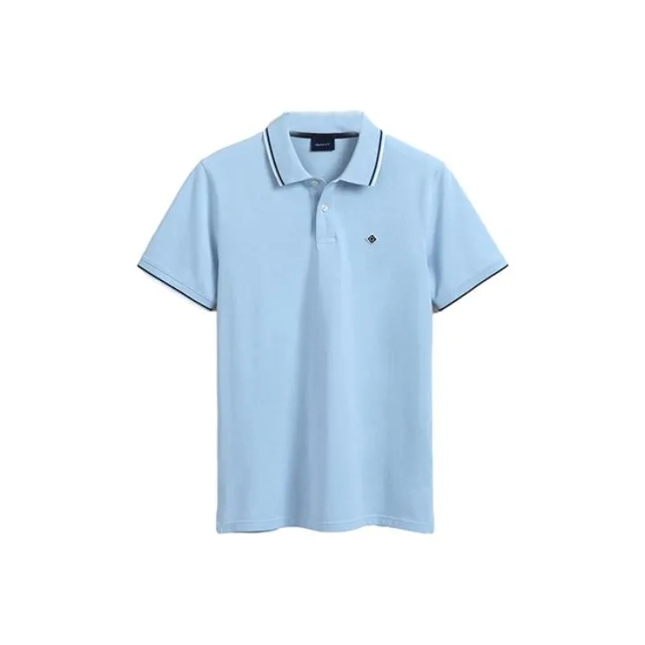 GANT Небесно-голубая мужская поло рубашка