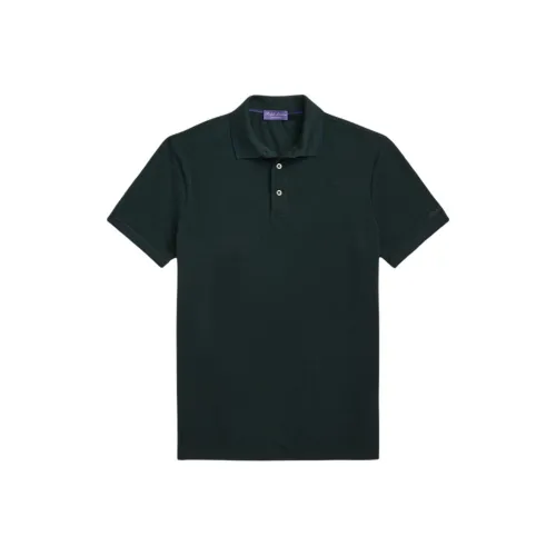 Ralph Lauren Purple Label Мужское поло темно-зеленого цвета