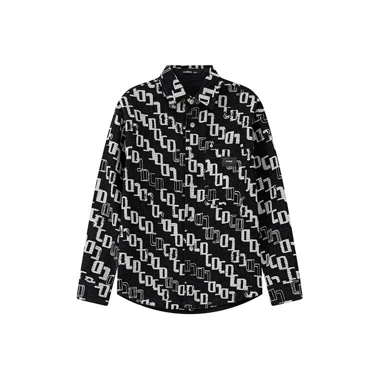 CAISEDI Shirts Men's Black