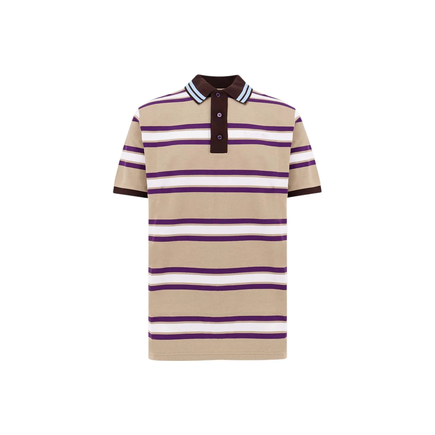 GUCCI Striped Jersey Polo Top