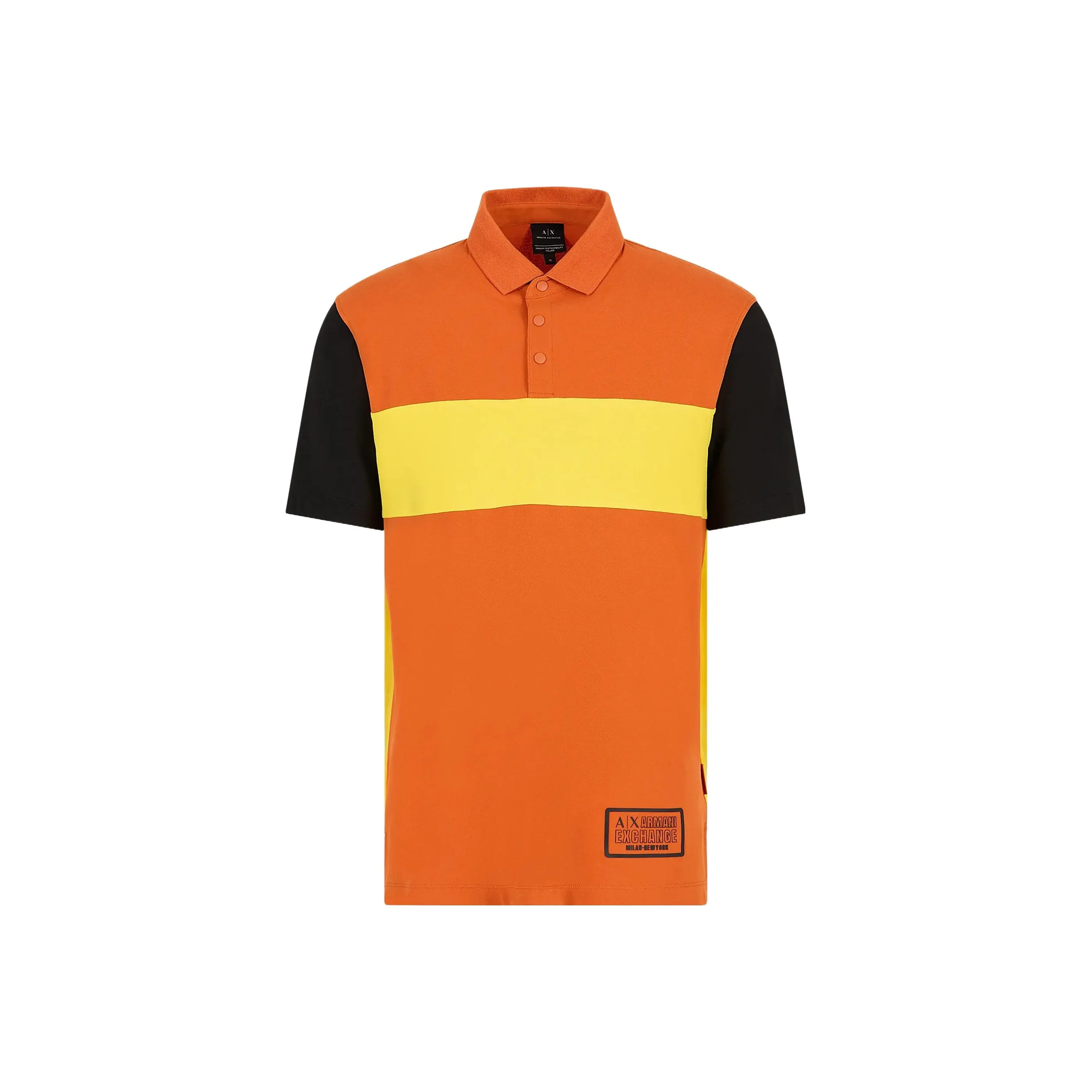 ARMANI EXCHANGE Polo Shirts Men's Orange